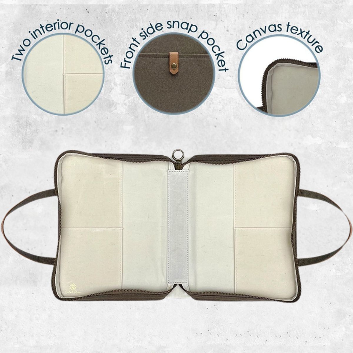Olive Green Canvas Bible Cover