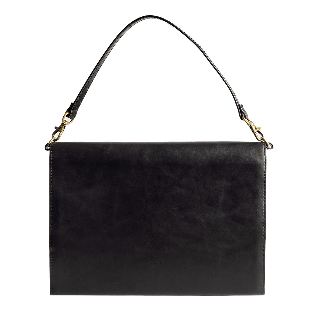 Black Rustic Leather Bible Cover