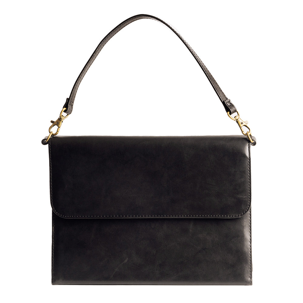 Black Rustic Leather Bible Cover