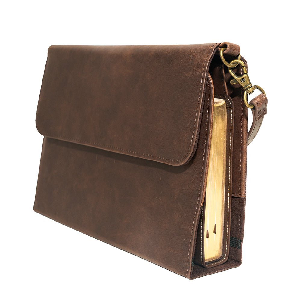 Brown Rustic Leather Bible Cover