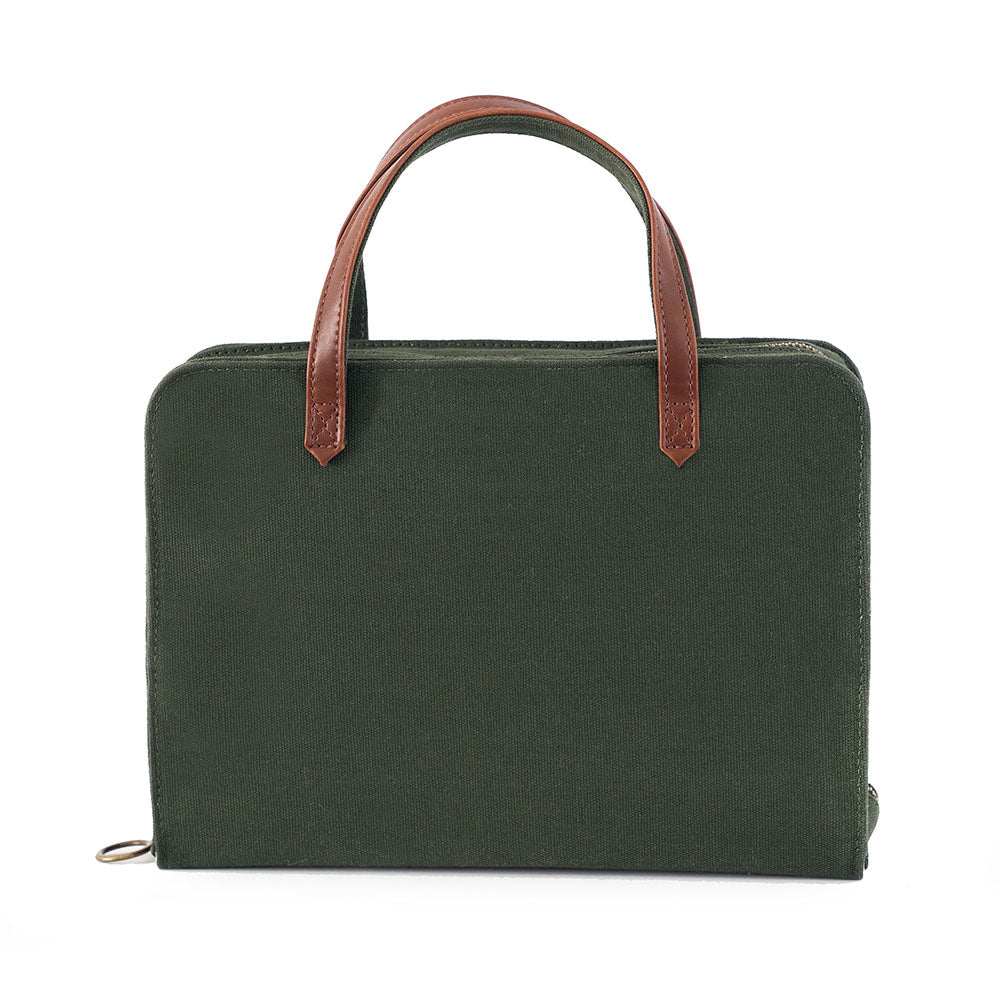 Green Canvas Bible Cover