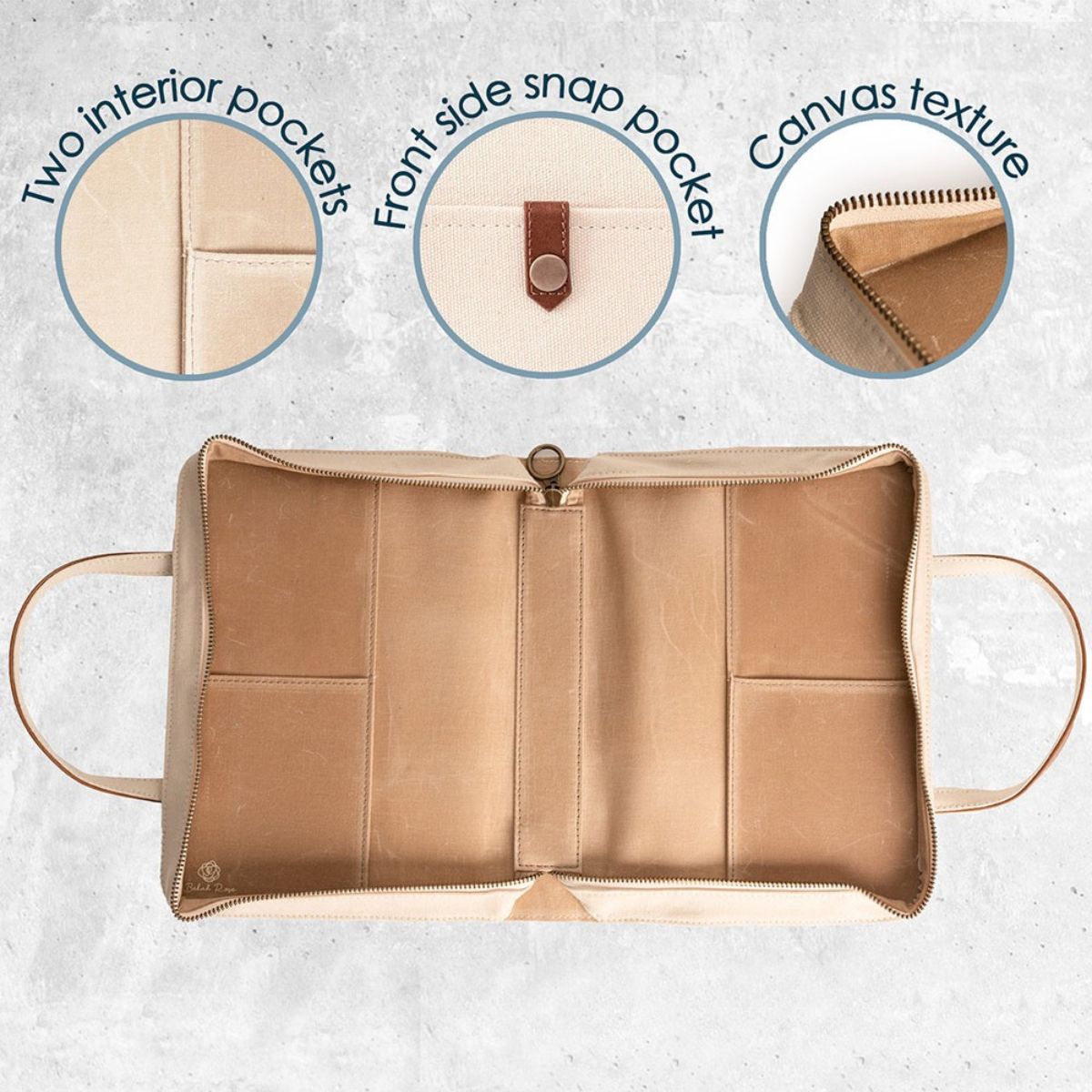 White Canvas Bible Cover