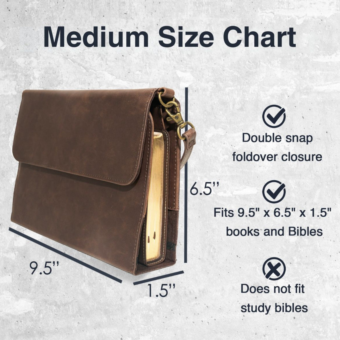 Brown Rustic Leather Bible Cover
