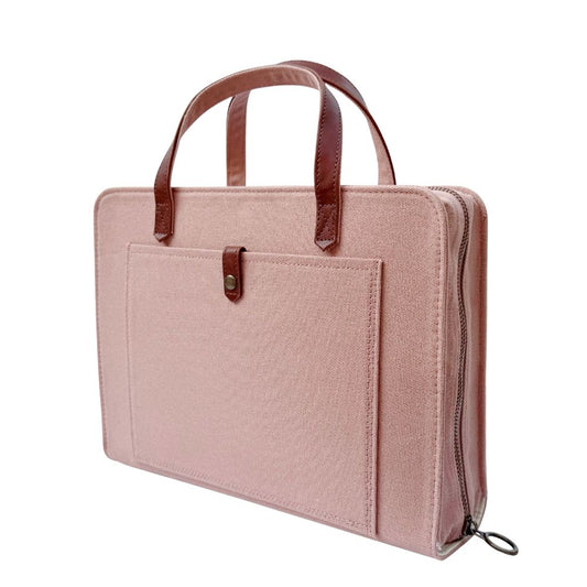 Dusty Rose Pink Canvas Bible Cover