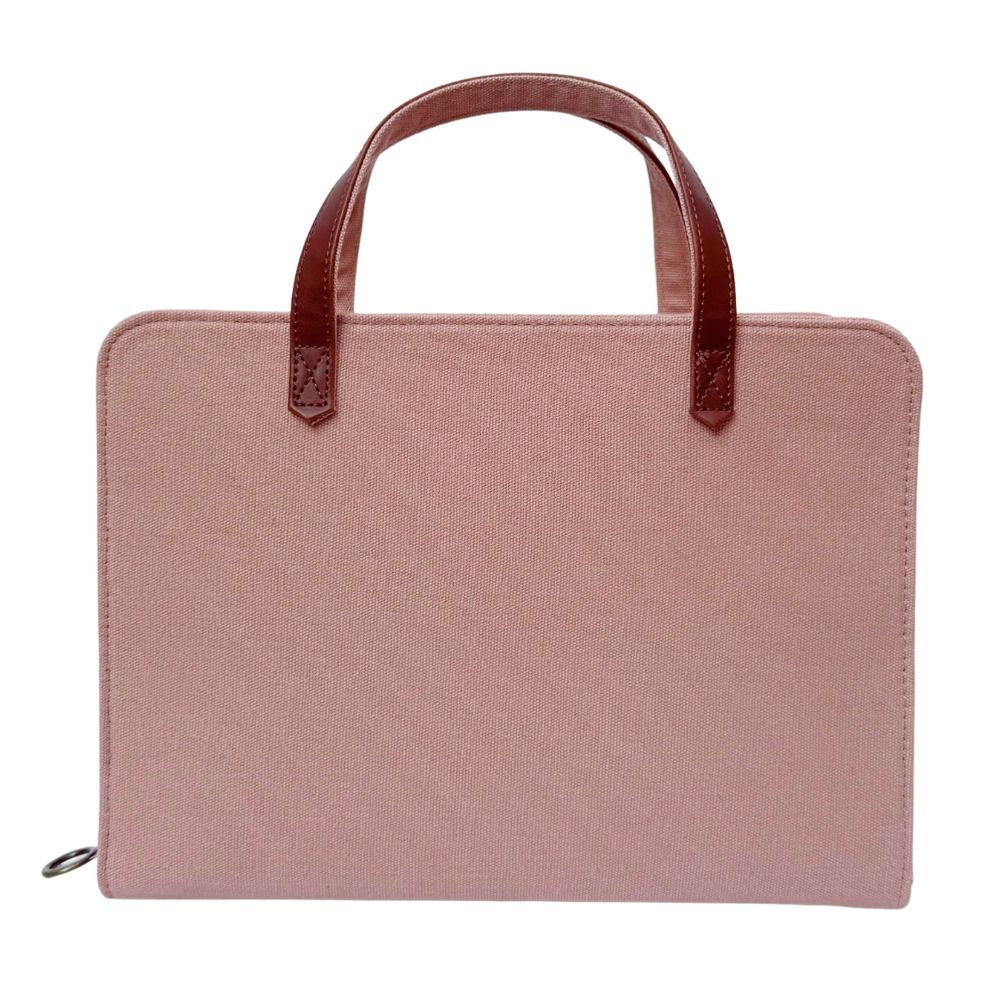 Dusty Rose Pink Canvas Bible Cover