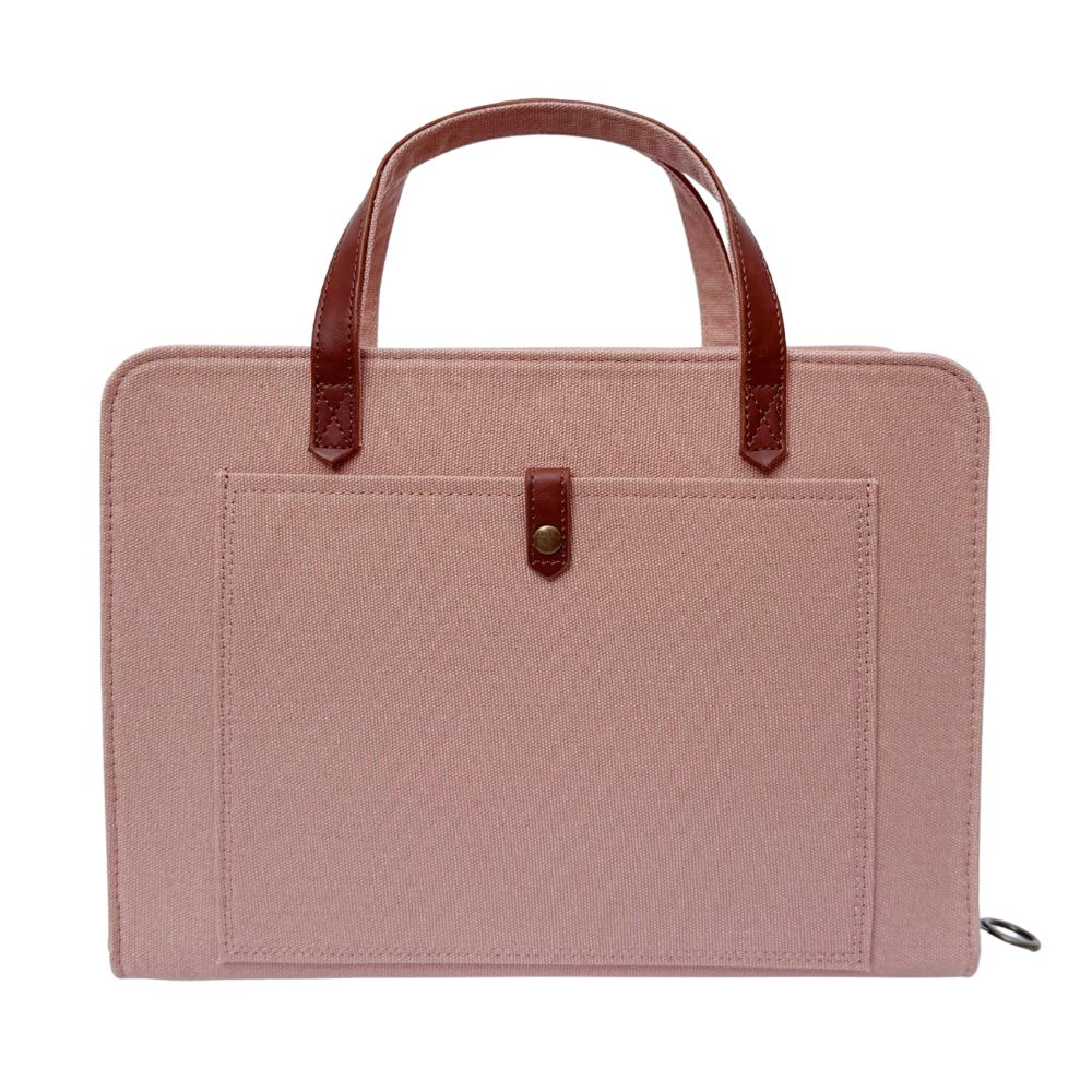 Dusty Rose Pink Canvas Bible Cover